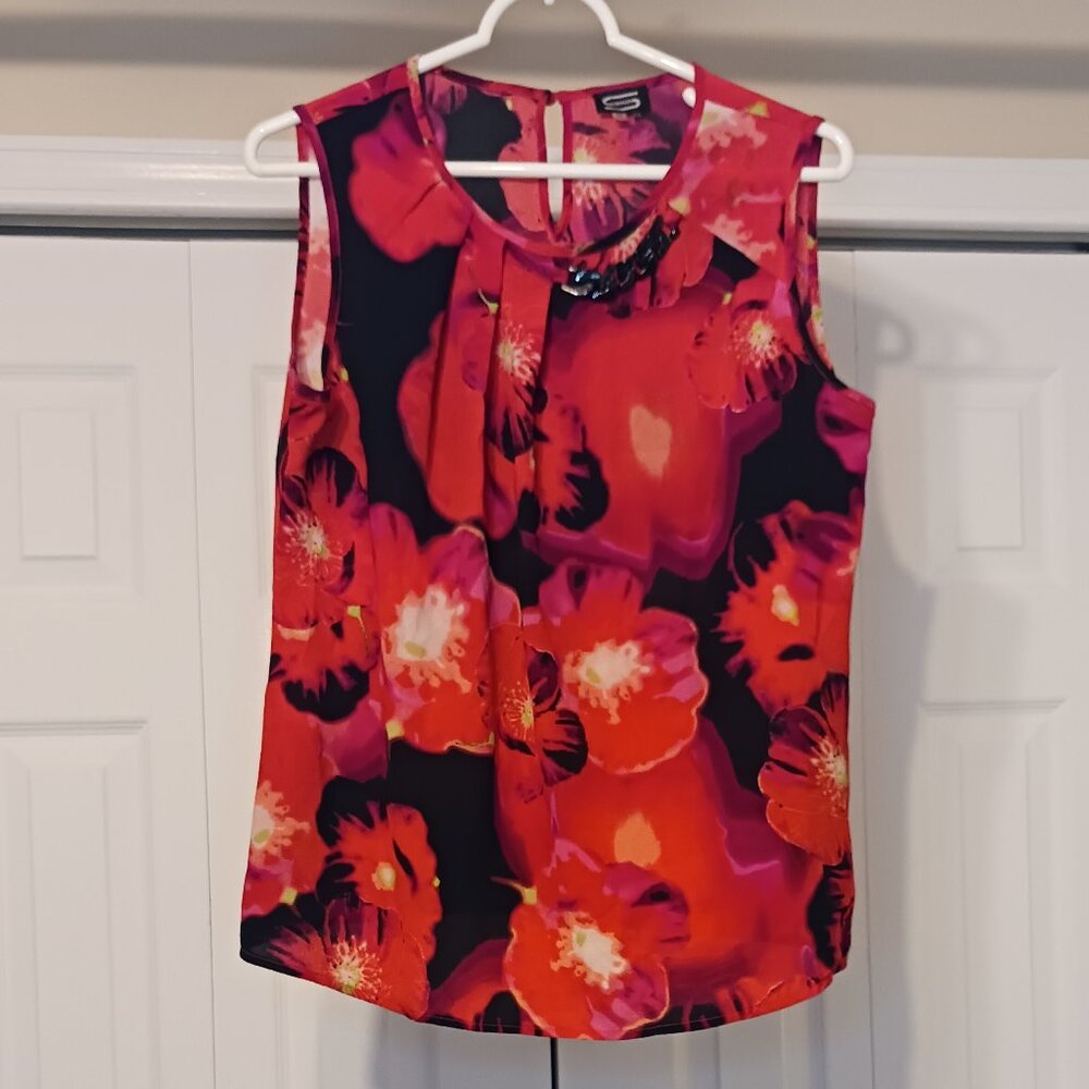 #95 3/$18 - Sioni Red/Black Tank Top Size M